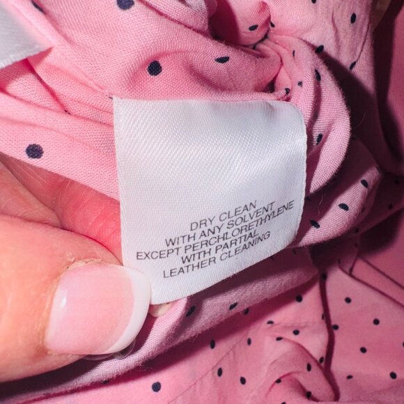 Jones New York Signature Pink Double-Breasted Trench Coat L Barbie Legally Blond - Picture 11 of 13